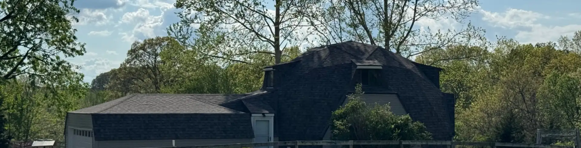 Specialty dome roof installation by ABC Roofing in Springfield, Missouri
