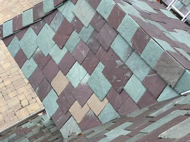 Multicolored Slate Roof